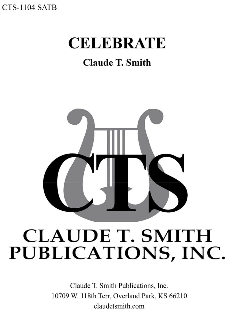 Celebrate sheet music cover