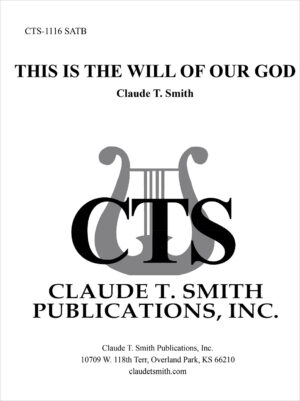 This Is The Will Of Our God sheet music cover