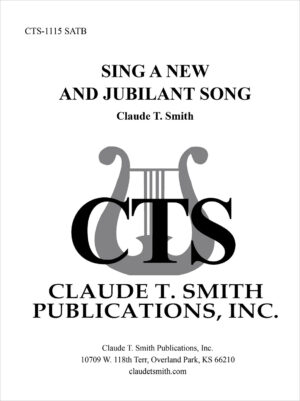 Sing A New and Jubilant Song sheet music cover