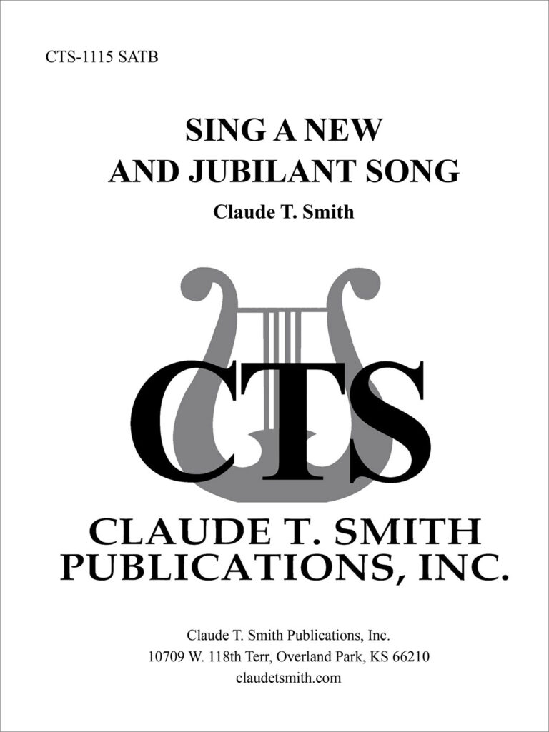 Sing A New and Jubilant Song sheet music cover